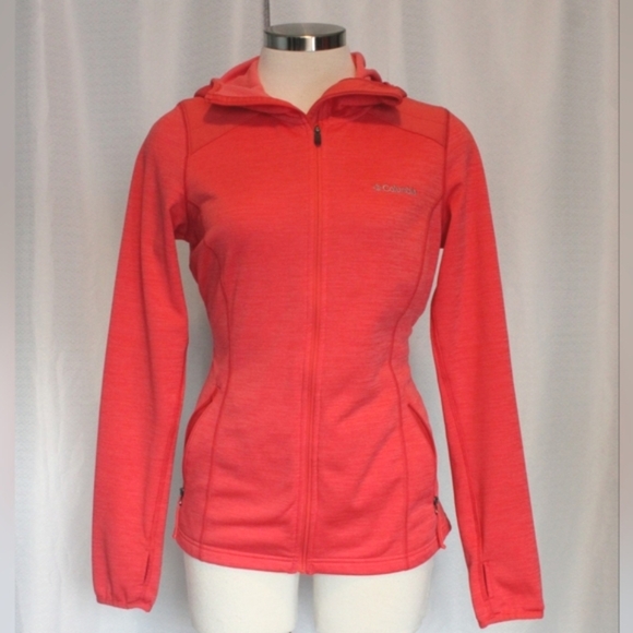 Columbia Tops - Columbia Women’s Bright Pink Fleece Hoodie – Full Zip, XS